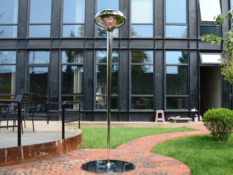 Mirror Polishing Stainless Steel Drip Sculpture